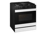 Bespoke 6.0 cu. ft. Smart Slide-In Gas Range with Air Fry & Precision Knobs in White Glass - (NSG6DB830012AA)