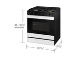 Bespoke 6.0 cu. ft. Smart Slide-In Gas Range with Air Sous Vide & Air Fry in White Glass - (NSG6DB850012AA)