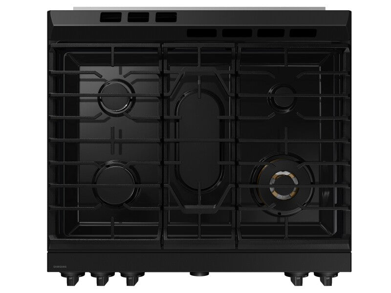 Bespoke 6.0 cu. ft. Smart Slide-In Gas Range with Air Sous Vide & Air Fry in White Glass - (NSG6DB850012AA)