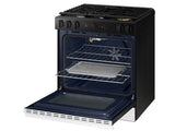 Bespoke 6.0 cu. ft. Smart Slide-In Gas Range with Air Sous Vide & Air Fry in White Glass - (NSG6DB850012AA)