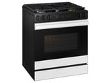 Bespoke 6.0 cu. ft. Smart Slide-In Gas Range with Air Sous Vide & Air Fry in White Glass - (NSG6DB850012AA)