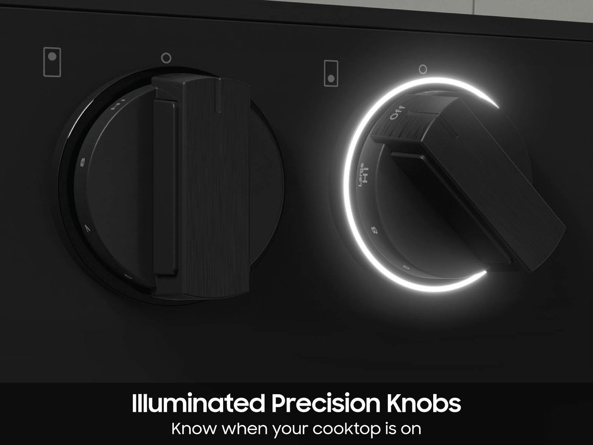 Bespoke 6.0 cu. ft. Smart Slide-In Gas Range with Smart Oven Camera & Illuminated Precision Knobs in White Glass - (NSG6DB870012AA)