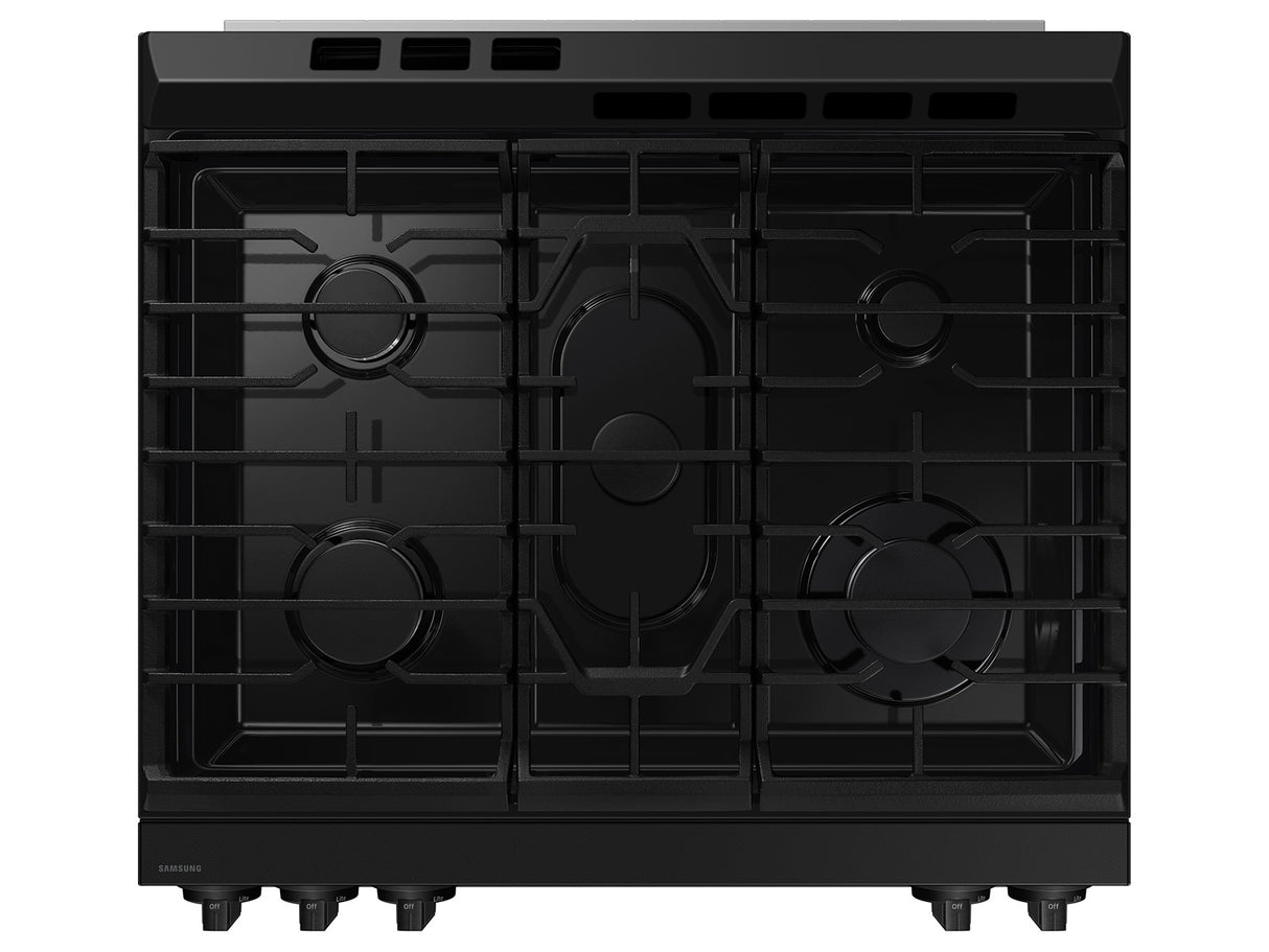 6 CU FT Bespoke Gas Slide-in w/ Saftey Knobs - (NSG6DG8100MTAA)