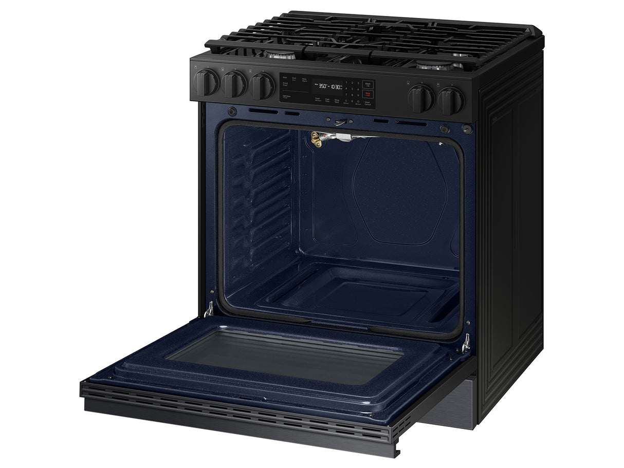 6 CU FT Bespoke Gas Slide-in w/ Saftey Knobs - (NSG6DG8100MTAA)