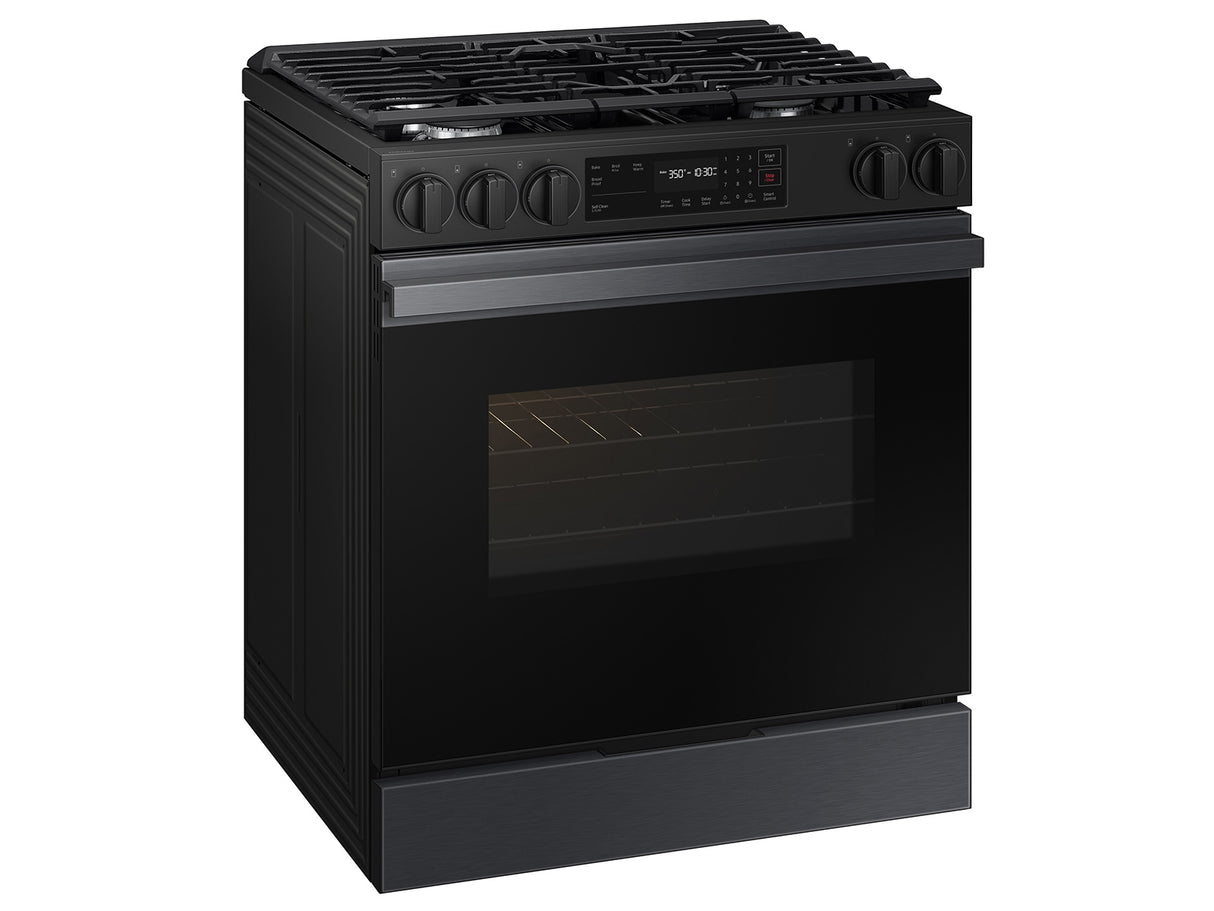 6 CU FT Bespoke Gas Slide-in w/ Saftey Knobs - (NSG6DG8100MTAA)