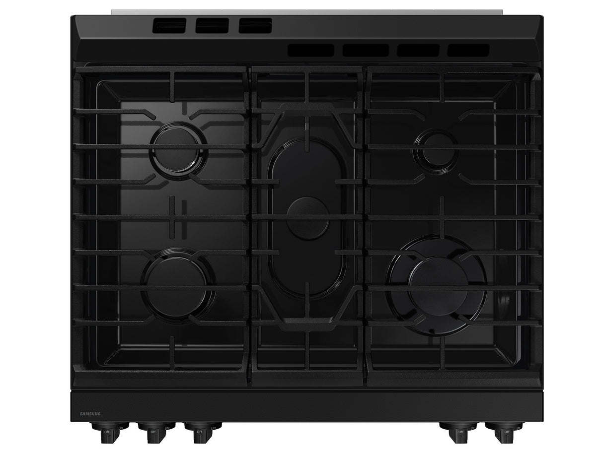 Bespoke 6.0 cu. ft. Smart Slide-In Gas Range with Precision Knobs in Stainless Steel - (NSG6DG8100SRAA)