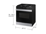 Bespoke 6.0 cu. ft. Smart Slide-In Gas Range with Air Fry & Precision Knobs in Stainless Steel - (NSG6DG8300SRAA)