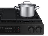 Bespoke 6.0 cu. ft. Smart Slide-In Gas Range with Air Fry & Precision Knobs in Stainless Steel - (NSG6DG8300SRAA)