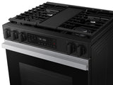 Bespoke 6.0 cu. ft. Smart Slide-In Gas Range with Air Fry & Precision Knobs in Stainless Steel - (NSG6DG8300SRAA)