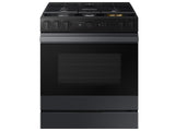 Bespoke 6.0 cu. ft. Smart Slide-In Gas Range with Air Sous Vide & Air Fry in Matte Black Steel - (NSG6DG8500MTAA)