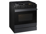 Bespoke 6.0 cu. ft. Smart Slide-In Gas Range with Air Sous Vide & Air Fry in Matte Black Steel - (NSG6DG8500MTAA)