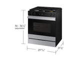 Bespoke 6.0 cu. ft. Smart Slide-In Gas Range with Air Sous Vide & Air Fry in Stainless Steel - (NSG6DG8500SRAA)