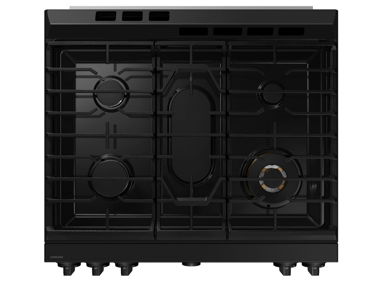 Bespoke 6.0 cu. ft. Smart Slide-In Gas Range with Air Sous Vide & Air Fry in Stainless Steel - (NSG6DG8500SRAA)