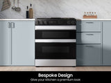 Bespoke Smart Slide-In Gas Range 6.0 cu. ft. with Flex Duo™ & Illuminated Precision Knobs in Stainless Steel - (NSG6DG8550SRAA)