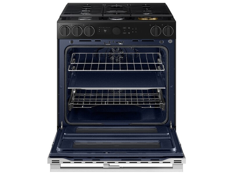 Bespoke Smart Slide-In Gas Range 6.0 cu. ft. with Flex Duo™ & Illuminated Precision Knobs in Stainless Steel - (NSG6DG8550SRAA)
