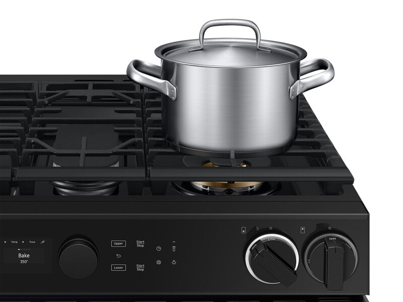 Bespoke Smart Slide-In Gas Range 6.0 cu. ft. with Flex Duo™ & Illuminated Precision Knobs in Stainless Steel - (NSG6DG8550SRAA)