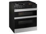 Bespoke Smart Slide-In Gas Range 6.0 cu. ft. with Flex Duo™ & Illuminated Precision Knobs in Stainless Steel - (NSG6DG8550SRAA)