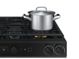 Bespoke 6.0 cu. ft. Smart Slide-In Gas Range with Smart Oven Camera & Illuminated Precision Knobs in Stainless Steel - (NSG6DG8700SRAA)