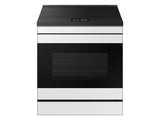 Bespoke 6.3 cu. ft. Smart Slide-In Induction Range with AI Home & Smart Oven Camera in White Glass - (NSI6DB990012AA)