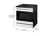 Bespoke 6.3 cu. ft. Smart Slide-In Induction Range with AI Home & Smart Oven Camera in White Glass - (NSI6DB990012AA)