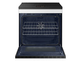 Bespoke 6.3 cu. ft. Smart Slide-In Induction Range with AI Home & Smart Oven Camera in White Glass - (NSI6DB990012AA)