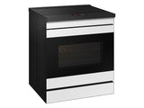 Bespoke 6.3 cu. ft. Smart Slide-In Induction Range with AI Home & Smart Oven Camera in White Glass - (NSI6DB990012AA)