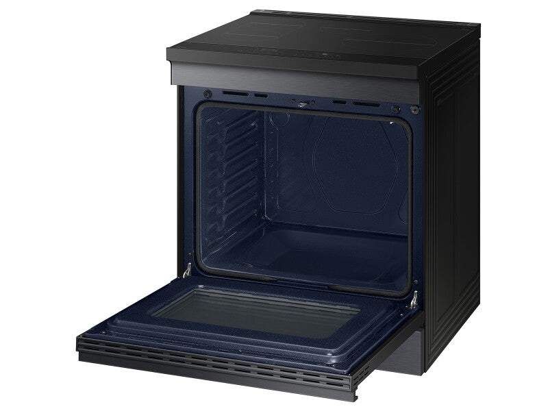 Bespoke 6.3 cu. ft. Smart Slide-In Induction Range with Anti-Scratch Glass Cooktop in Matte Black Steel - (NSI6DG9100MTAA)