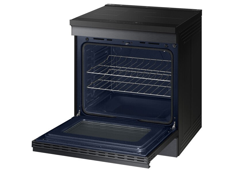 Bespoke 6.3 cu. ft. Smart Slide-In Induction Range with Anti-Scratch Glass Cooktop in Matte Black Steel - (NSI6DG9100MTAA)