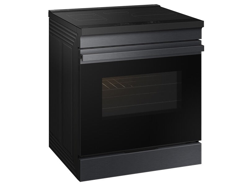 Bespoke 6.3 cu. ft. Smart Slide-In Induction Range with Anti-Scratch Glass Cooktop in Matte Black Steel - (NSI6DG9100MTAA)
