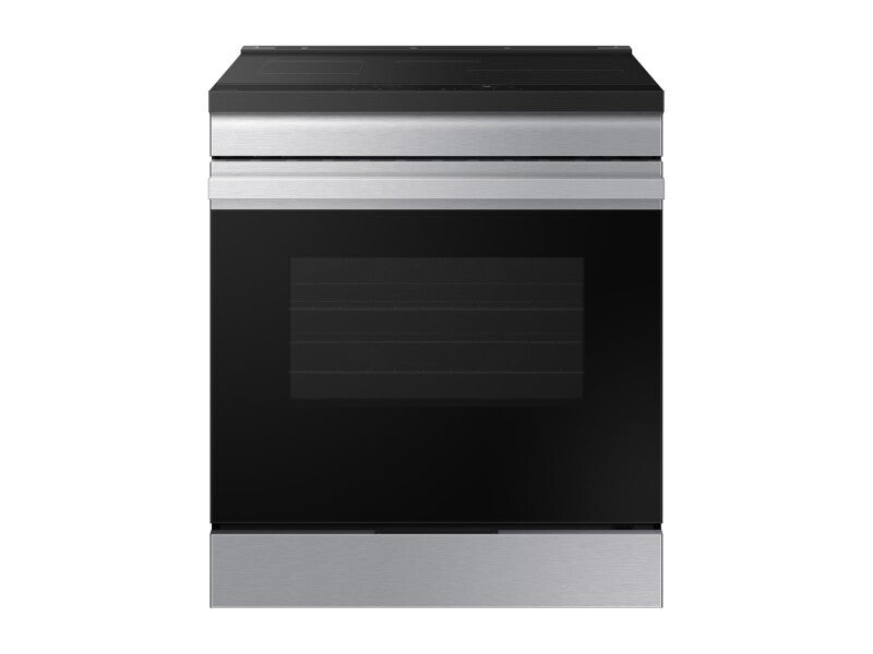 Bespoke 6.3 cu. ft. Smart Slide-In Induction Range with Anti-Scratch Glass Cooktop in Stainless Steel - (NSI6DG9100SRAA)