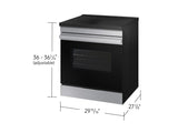 Bespoke 6.3 cu. ft. Smart Slide-In Induction Range with Anti-Scratch Glass Cooktop in Stainless Steel - (NSI6DG9100SRAA)