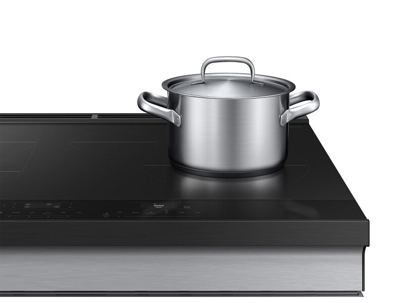 Bespoke 6.3 cu. ft. Smart Slide-In Induction Range with Anti-Scratch Glass Cooktop in Stainless Steel - (NSI6DG9100SRAA)