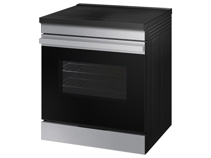 Bespoke 6.3 cu. ft. Smart Slide-In Induction Range with Anti-Scratch Glass Cooktop in Stainless Steel - (NSI6DG9100SRAA)