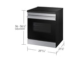 Bespoke 6.3 cu. ft. Smart Slide-In Induction Range with Anti-Scratch Glass Cooktop & Air Fry in Stainless Steel - (NSI6DG9300SRAA)