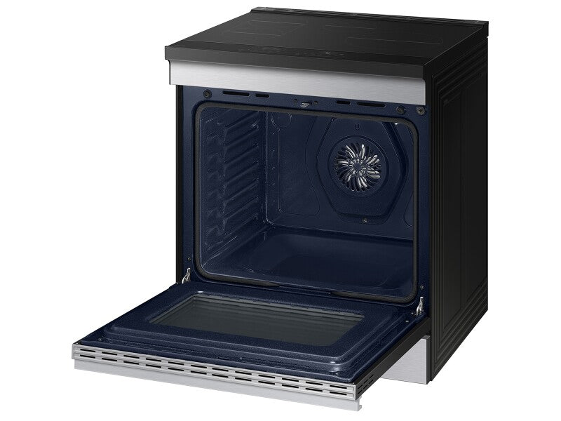 Bespoke 6.3 cu. ft. Smart Slide-In Induction Range with Anti-Scratch Glass Cooktop & Air Fry in Stainless Steel - (NSI6DG9300SRAA)