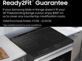 Bespoke 6.3 cu. ft. Smart Slide-In Induction Range with Anti-Scratch Glass Cooktop & Air Fry in Stainless Steel - (NSI6DG9300SRAA)