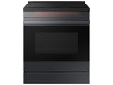 Bespoke 6.3 cu. ft. Smart Slide-In Induction Range with Ambient Edge Lighting™ & Air Sous Vide in Matte Black Steel - (NSI6DG9500MTAA)