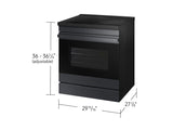 Bespoke 6.3 cu. ft. Smart Slide-In Induction Range with Ambient Edge Lighting™ & Air Sous Vide in Matte Black Steel - (NSI6DG9500MTAA)