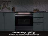 Bespoke 6.3 cu. ft. Smart Slide-In Induction Range with Ambient Edge Lighting™ & Air Sous Vide in Matte Black Steel - (NSI6DG9500MTAA)
