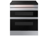 Bespoke Smart Slide-In Induction Range 6.3 cu. ft. with Flex Duo™ & Ambient Edge Lighting™ in Stainless Steel - (NSI6DG9550SRAA)