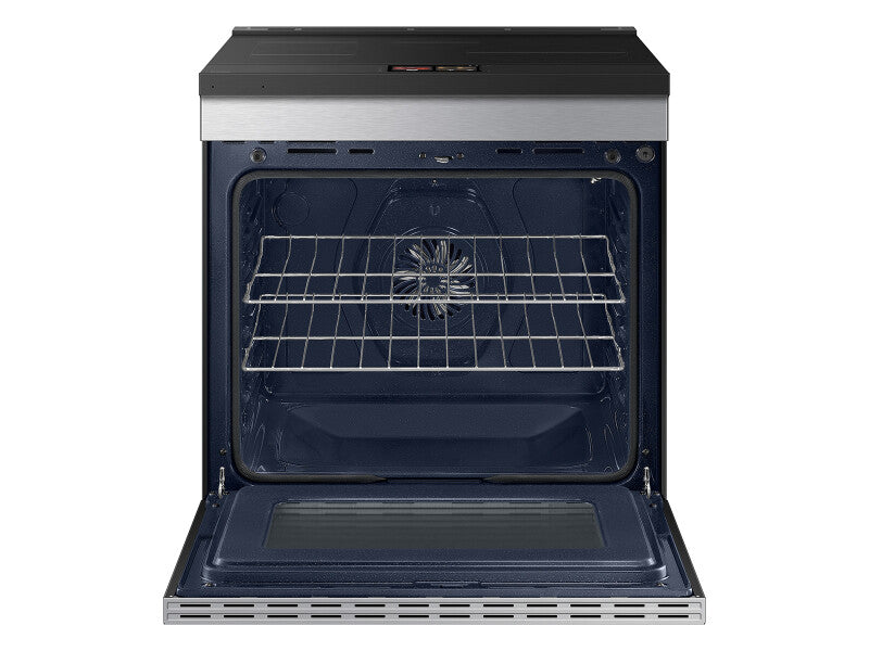 Bespoke 6.3 cu. ft. Smart Slide-In Induction Range with AI Home & Smart Oven Camera in Stainless Steel - (NSI6DG9900SRAA)