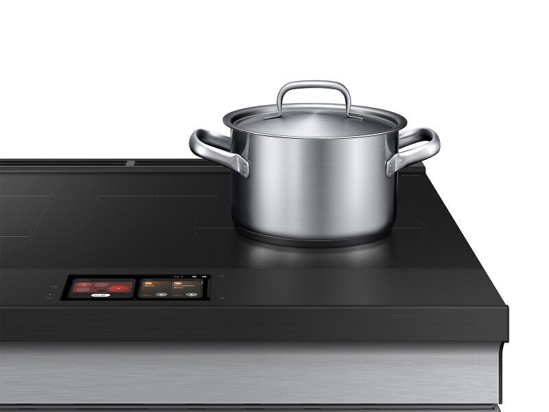 Bespoke 6.3 cu. ft. Smart Slide-In Induction Range with AI Home & Smart Oven Camera in Stainless Steel - (NSI6DG9900SRAA)