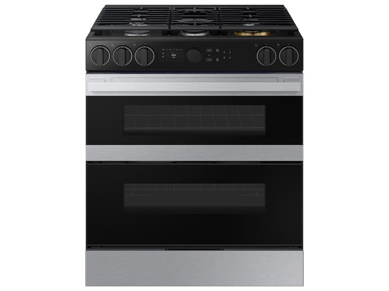 Bespoke Smart Slide-In Dual Fuel Range 6.3 cu. ft. with Flex Duo™ & Illuminated Precision Knobs in Stainless Steel - (NSY6DG8550SRAA)