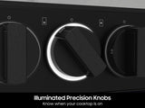 Bespoke Smart Slide-In Dual Fuel Range 6.3 cu. ft. with Flex Duo™ & Illuminated Precision Knobs in Stainless Steel - (NSY6DG8550SRAA)