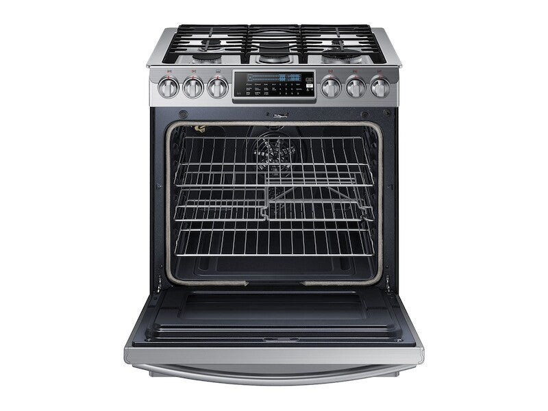 5.8 cu. ft. Slide-In Gas Range with True Convection - (NX58H9500WSAA)