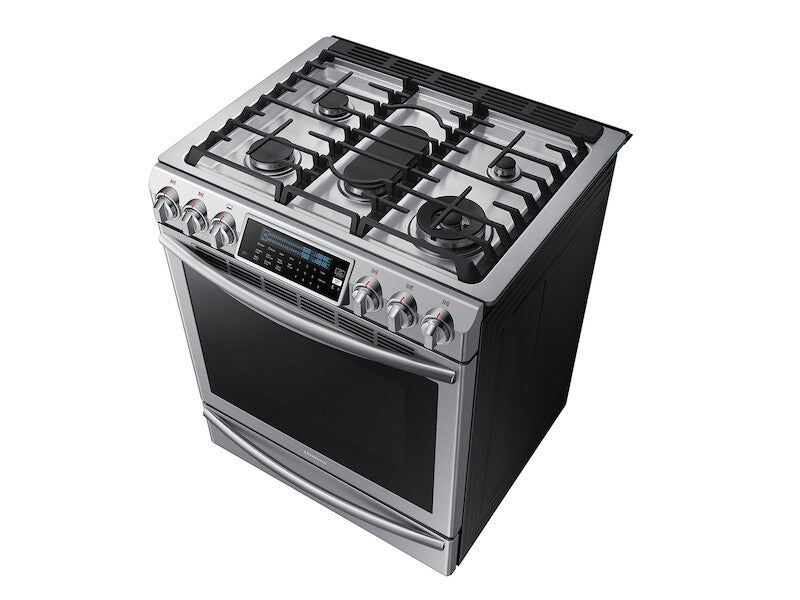 5.8 cu. ft. Slide-In Gas Range with True Convection - (NX58H9500WSAA)