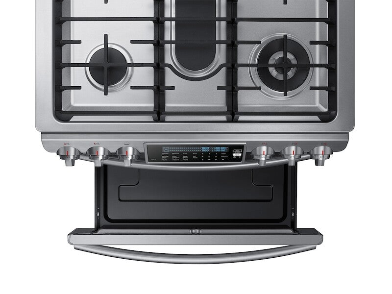 5.8 cu. ft. Slide-In Gas Range with True Convection - (NX58H9500WSAA)