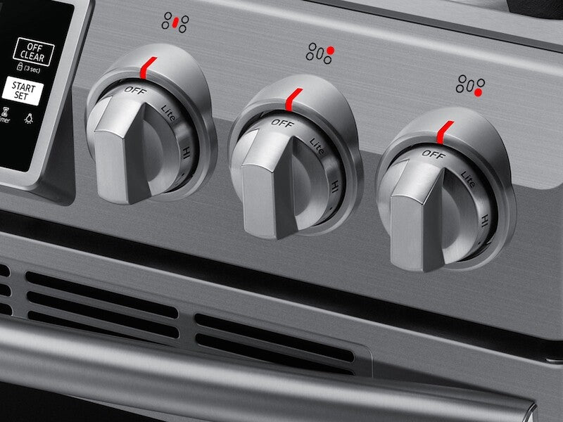 5.8 cu. ft. Slide-In Gas Range with True Convection - (NX58H9500WSAA)