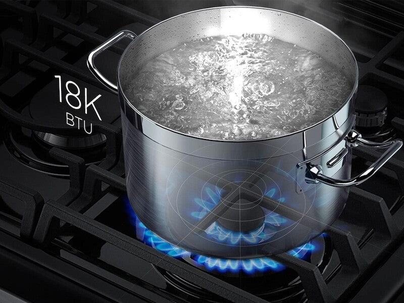 5.8 cu. ft. Slide-In Gas Range with True Convection - (NX58K9500WGAA)