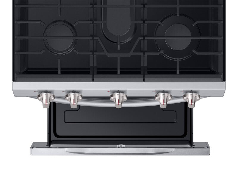 5.8 cu. ft. Freestanding Gas Range with True Convection in Stainless Steel - (NX58M6630SS) - SAMSUNG